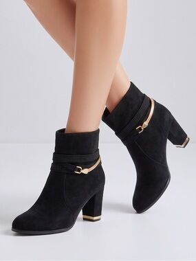 Suede Ankle Booties